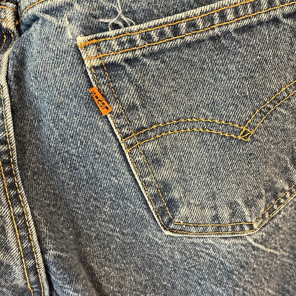 Vintage 1993 Levi’s 517(?) Orange Tab Jeans, 32x30 - Picture 3 of 10
